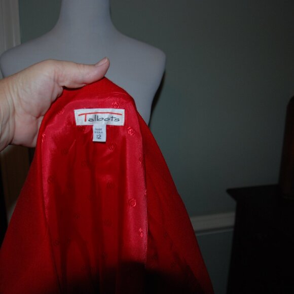 NWOT Classic Red Wool Talbots Blazer - Picture 7 of 9